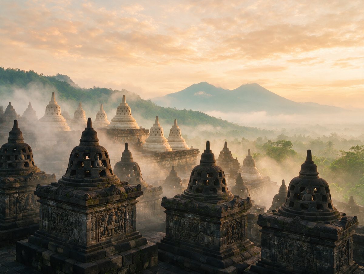 Jogjakarta Borobudur Sunrise & Prambanan — foto 1